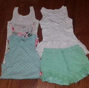 Kids Tank Top/Sleeveless Bundle w/Shorts